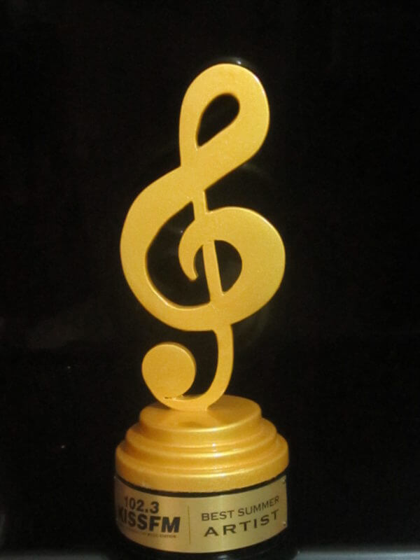 treble clef custom award