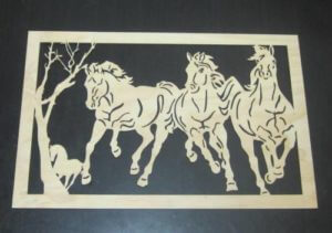 horse wooden wall decor