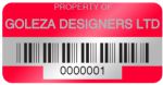 engraved barcode labels