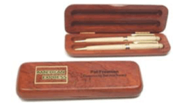 laser engraved wood pens cases